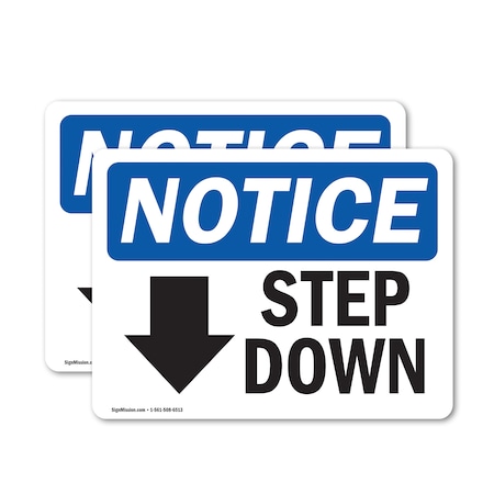 Signmission 10 in Height, 14 in Width, Vinyl Decal, Rectangle OS-2PACK-NS-D-1014-L-18458